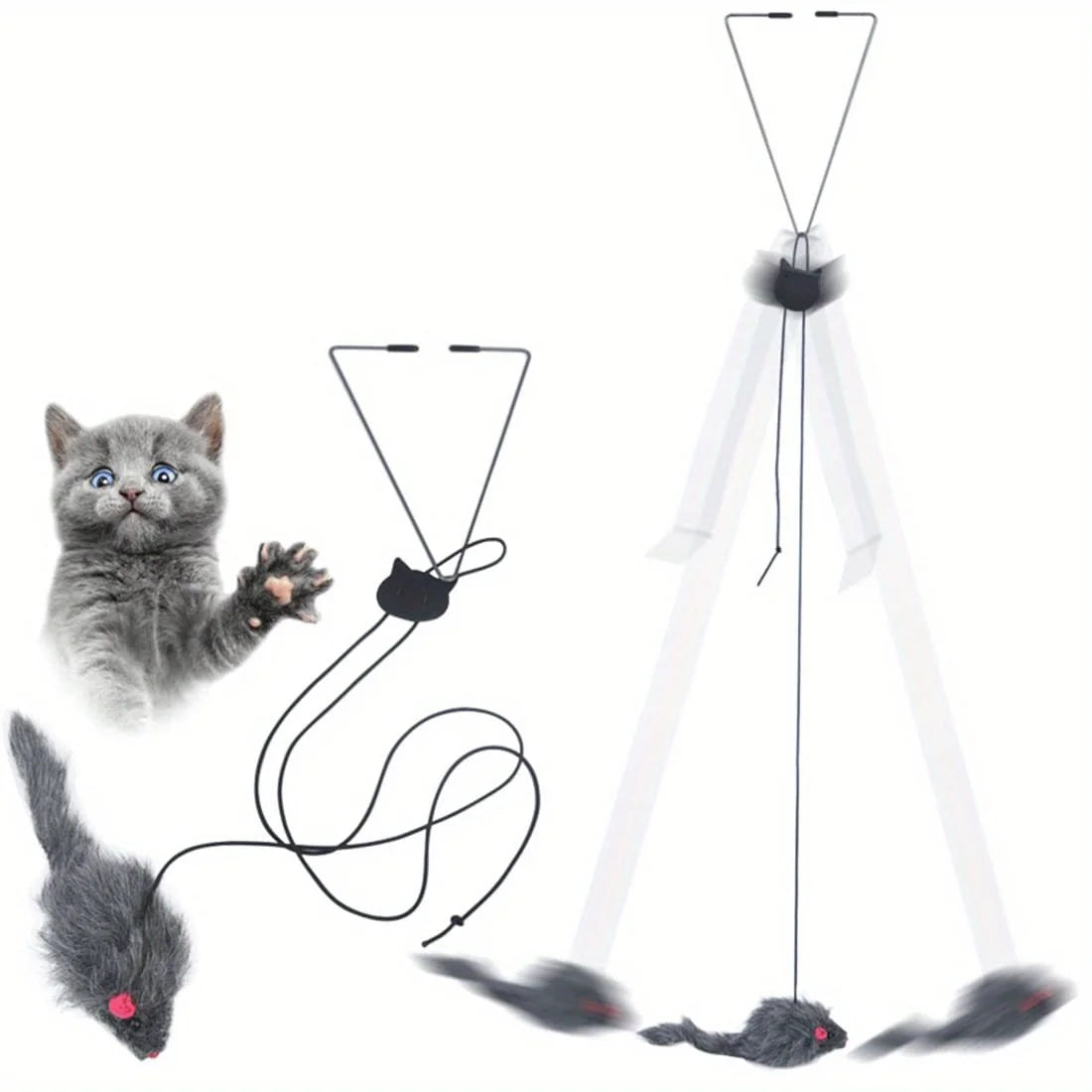 Interactive Door Hanging Cat Toy