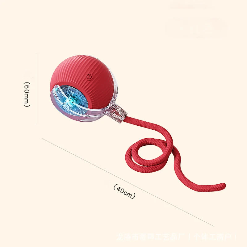 Interactive Cat Teaser Ball – With Flexible Tail