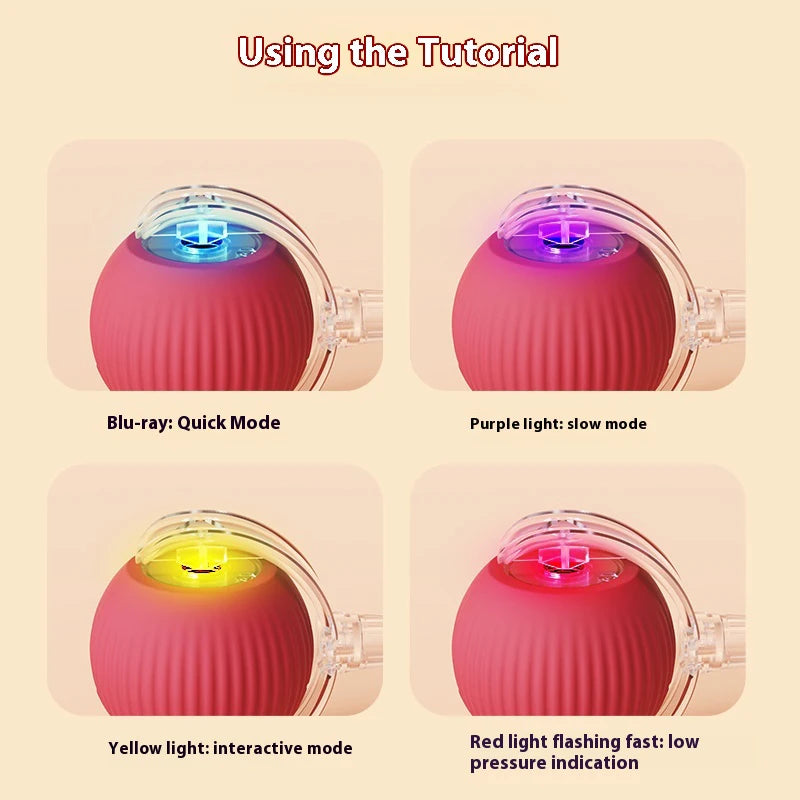 Interactive Cat Teaser Ball – With Flexible Tail