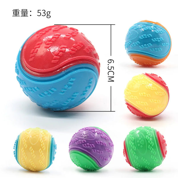 Teeth-Cleaning Squeaky Balls for Dogs (6-Pack)