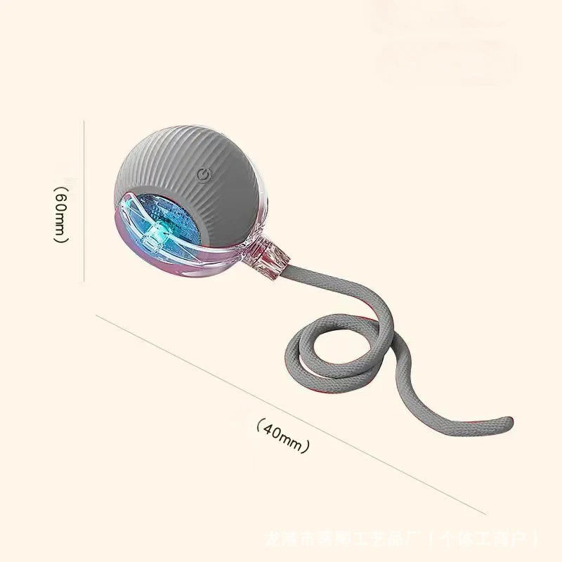 Interactive Cat Teaser Ball – With Flexible Tail