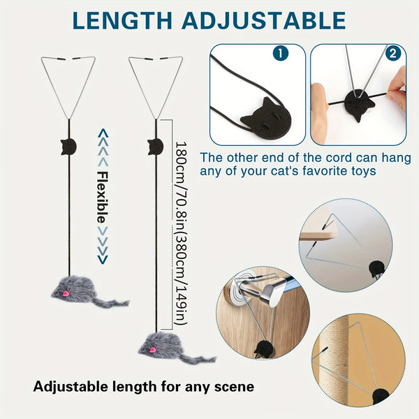 Interactive Door Hanging Cat Toy