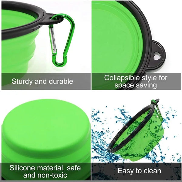 Portable 2-in-1 Pet Travel Bowl