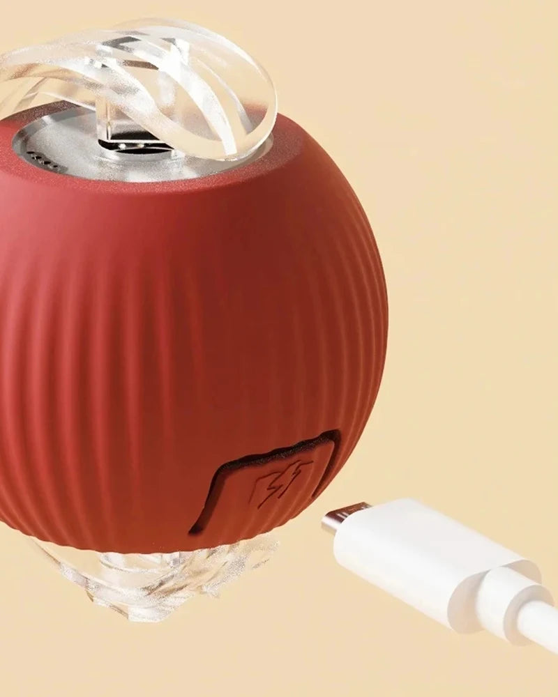 Interactive Cat Teaser Ball – With Flexible Tail