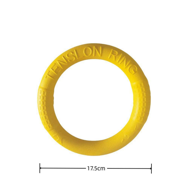 Dog Chew & Indestructible Fetch Ring – 17.5cm Durable Play Toy