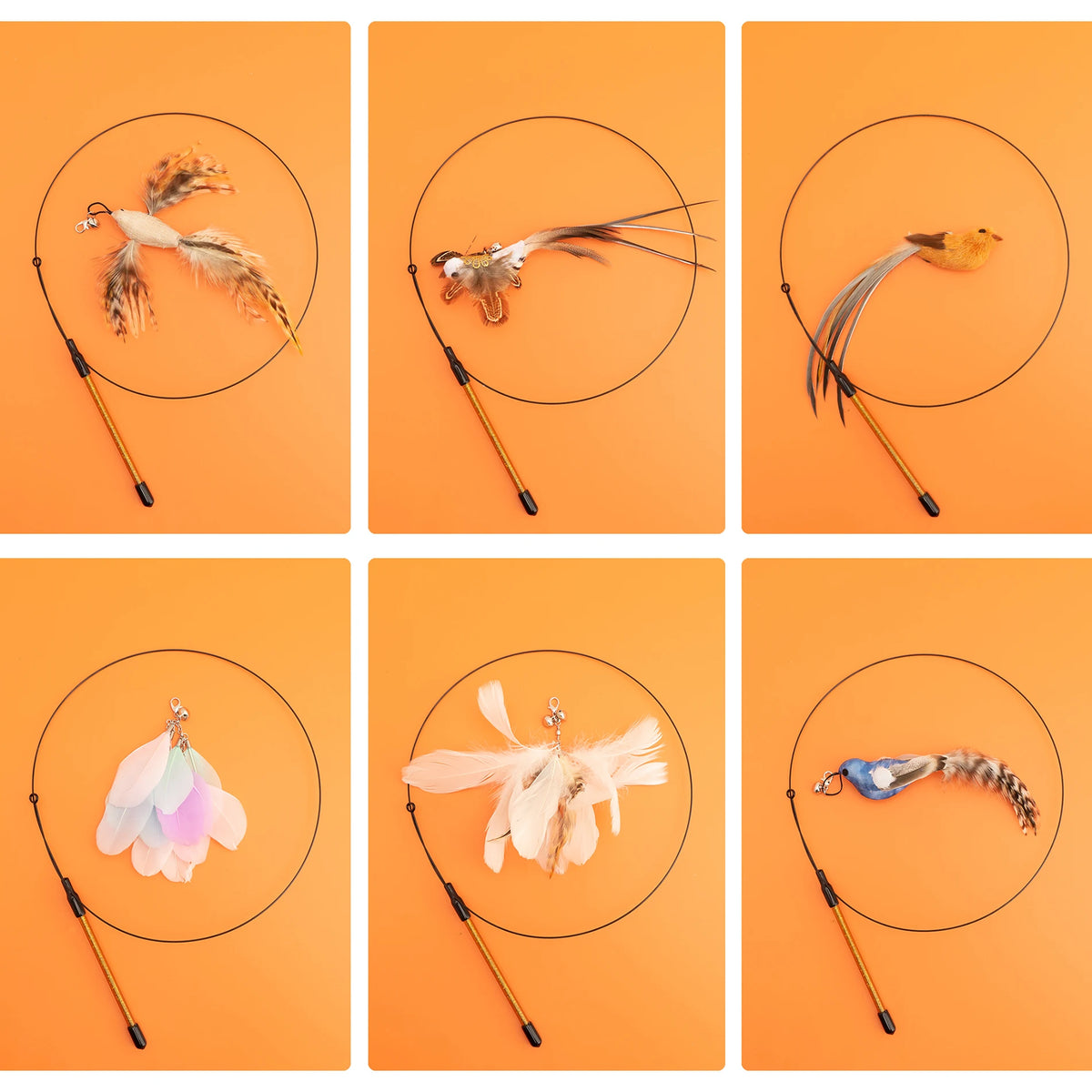 Interactive Cat Bird Toy – Handheld & Suction Cup Options