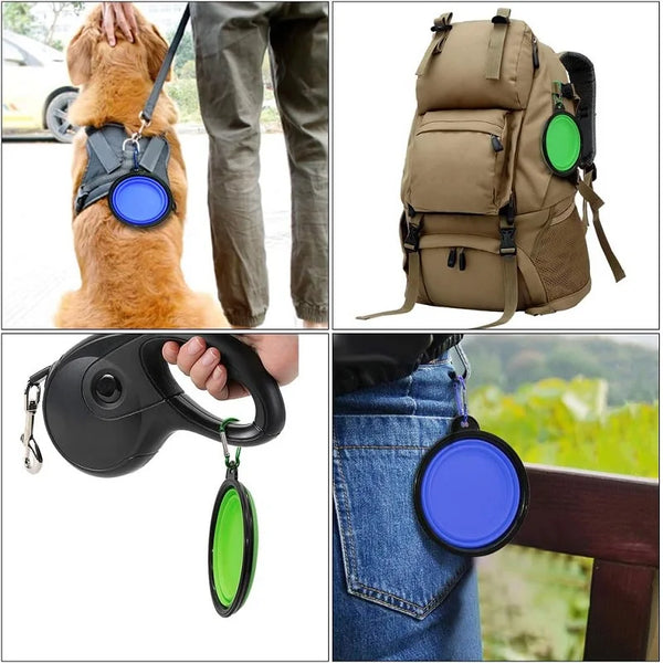 Portable 2-in-1 Pet Travel Bowl